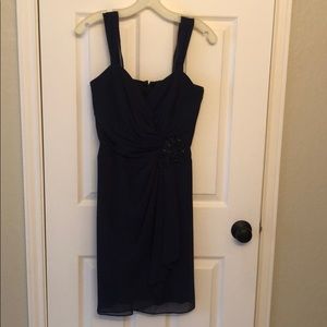 David’s Bridal Dark Blue Dress Size 6